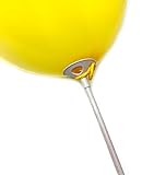 Twist4 Öko Ballonstäbe Stäbe Halter für Luftballons - PLASTIKFREI 29cm Ballonstab, Cup: kunststofffreies Material - wiederverwendbar - Made in Germany - 25 Stück