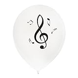 NEU Luftballon Musiknoten, 8 Stück, Ø 23 cm