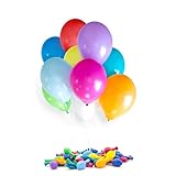 150 Luftballons 25cm bunt, für Hochzeit und Party,Silvester, Karneval, Bunt Mehrfarbig, Latexballons, Heliumballons