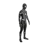 AMIMES Halloween Kostüm Erstaunlich Spiderman Erwachsene Kinder Schwarz-feste Bodysuit Anzug-Thema-Partei Super Hero Kostüm (Color : Black, Size : Child L)