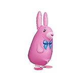 Große Tierfolienballons, niedliche Kaninchen-Folienballons für Kinder, Ostern, Heimdekoration Kinder Auto (Pink, One Size)