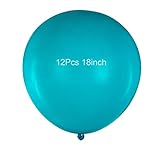 45,7 cm großer türkisfarbener Ballon, aus Latex, Tiffany, blau, dekorativ, 12 Stück, für Party, Festival, Verlobung, Hochzeit, Geburtstag
