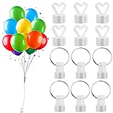 12 Stück Ballongewicht für Helium,Luftballon Gewichte,Ballongewichte für Heliumballons Kunststoff Set für Hochzeit,Geburtstag,Party Dekoration