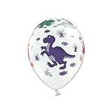 Unbekannt PartyDeco 10 Luftballons 12' bunt/Mix Pastel Party Geburtstag Jahrestag (Dinosaurier bunt)