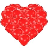 Premium Herzluftballons Rot 50 Stück • XL Größe 30cm • Die Ballons mit edler Herzform dienen als hochwertige Hochzeitsdeko, Geburtstagsdeko, Valentinstag usw. • 100% Naturlatex