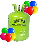 Premium Helium Ballongas XXL - 1x Heliumflasche für 50 Ballons à 23cm Helium Gas