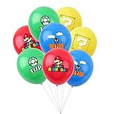20 Stück Super Mario Ballons Mario Bros Geburtstag Ballons Mario Party Supplies Party Favors für Partydekorationen für Kinder Teens Erwachsene