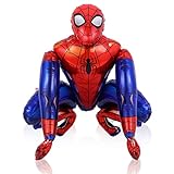 Spiderman Folienballon, Spiderman Party Dekoration, Superheld Heliumballon, Superhero Ballons Deko, für Kindergeburtstag Deko Dekoration Motto party, 55cm x 63cm