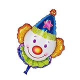 Perfeclan Helium Folienballon Luftballon mit Clown, Blau