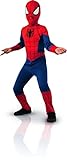 KULTFAKTOR GmbH Spiderman-Kostüm für Kinder Karneval rot-blau 110/116 (5-6 Jahre)