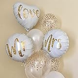 Presentory | Hochzeitsdeko, Hochzeitsballons für die perfekte Hochzeitsfeier, Mr & Mrs Ballon, Partyschmuck, Ballongirlande