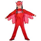 Amscan 9902949 - Kinderkostüm PJ Masks Eulette, Jumpsuit und Maske, Superhelden