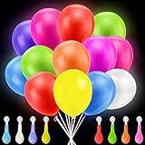 Leuchtende Luftballons, 40PCS LED Leuchtet im Dunkeln Ballons,Led Blinkende Luftballons,LED Ballons Lichter,für Hochzeit Deko,Weihnachten,Geburtstag,Kinderpartyzubehör