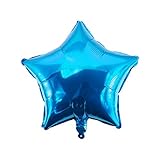 Oblique Unique® Herz Stern Folien Luftballon für Geburtstag Kindergeburtstag Hochzeit Party Feier Weihnachten Deko Folienballon - Wählbar (Stern Blau)