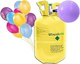 Helium Gasflasche für 30 Ballons | Heliumflasche 200L Gasfüllung Folienballons Luftballons | Party Hochzeit (1 x Ballongas 30)