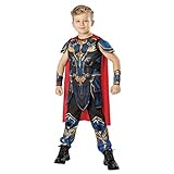 Rubies Offizielles Marvel Thor: Love and Thunder Thor Deluxe-Kostüm für Kinder, Alter 9–10 Jahre