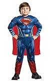 Rubie's 640813M 's Official DC Justice League Deluxe Superman Kinder Kostüm, Blau
