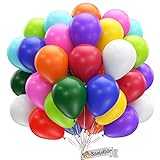 Luftballons Geburtstag • [100 Stück] • MADE IN EU • Premium Ballons aus 100% Naturlatex • 11 Farben • Klimaneutral • Helium Luftballons Bunt • aus natürlichen Rohstoffen • Luftballon Girlande