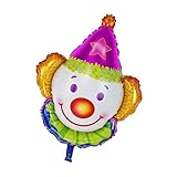 2 x lustiger Jumbo Smiling Clown Gesicht Folienballon Weihnachten Urlaub Kinder Party Dekoration