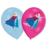 Amscan 999235 - 6 Latexballons Frozen, Durchmesser 27,5 cm, Dekoration, Luftballon, Prinzessinnen, Geburtstag, Themenparty