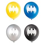 Latex-Geburtstags-Luftballons - 30 cm - Batman Party - 8er-Pack