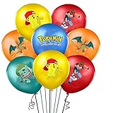 20x Pokemon Ballons Luftballons Party Pokeball Geburtstag Bunt Feier Fest Pikachu Dekoration