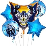 5pcs Superman Ballons Deko - simyron Superhero Helium Ballon, Folienballon Superman Heliumballon Geburtstag Party Dekoration, für Partys und Geburtstage Ideal um Ihre Partys zu schmücken