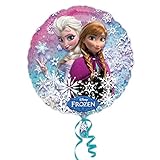 1 x Folienballon Frozen Anna und Elsa, 46 cm, Die Eiskönigin, Ballon, Luftballon