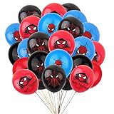 30 Stück Spiderman Luftballons Spiderman Geburtstag Dekoration Kinder Superheld Luftballon für Kindergeburtstag Party Dekoration