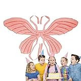 Rainao Schmetterlingsflügel Mylar Ballons, Aufblasbare Schmetterlings-Folienballons, Schmetterlingskostüm Engelsflügel Luftballons für Schmetterling Mottoparty Karnevalsparty