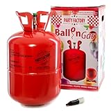 Party Factory Ballongas Helium für 50 Luftballons Heliumgas Gasflasche