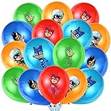Pyjamahelden Masks Geburtstag Deko 47 Stück,PJ Hero Party Luftballons,Geburtstagsdeko Pyjamahelden Ballons,PJ Masks Geburtstag Luftballon,Kindergeburtstag Deko Luftballons,Theme Party Supplies