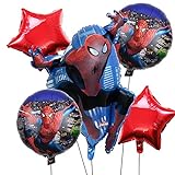 FANDE Geburtstagsdeko Luftballons Junge, Deko Geburtstag Spider Man Luftballons Spiderman Ballon Deko für Kinder Geburtstagsfeier Dekorationen 5 PCS