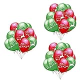 Toyvian Luftballons 120 Stück Latex-Outfit Rote Latexballons Ästhetische Raumdekoration Rotes Outfit Weihnachtselch Weihnachtsparty Girlandendekoration Weiße Runde Set