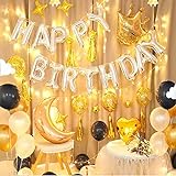 CYTT123 Geburtstags-Party-Dekoration Ballons, 3D-Folie-Ballons, Bunte Bälle, Banner, Partybedarf, Geburtstagsfeier-Dekoration liefert UM 12