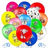 Paw Dog Patrol Party Balloons Set 50 pcs, Latexballons Paw Dog Patrol, Kindergeburtstag Deko, Luftballons Girlande, Luftballon Dekoration, für Geburtstags Party, Mickey Party Dekoration