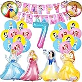 Prinzessin Deko Geburtstag, Folienballon Prinzessin, Prinzessin Luftballon, Prinzessin Geburtstag Deko 7 Jahre, Prinzessin Geburtstagsdeko, Prinzessin Party Deko 7 Jahre