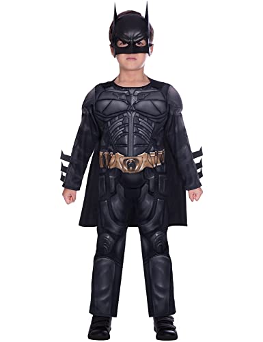 (PKT) (9906062) Classic Child Kids Warner Bros Dark Knight Batman Fancy Dress Costume (4-6 Yrs)