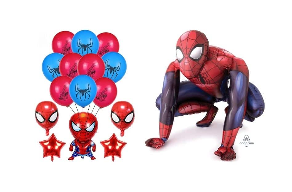 10x Folienballon Spiderman Superheld Heliumballon Luftballon Kindergeburtstag