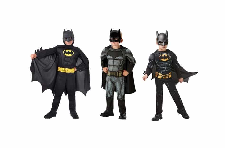 Batmankostüm Kinder M 128 cm Superheld Outfit Comic Held Batman Kinder Kostüm 